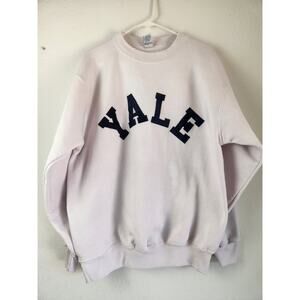 Vintage Yale Sweatshirt Unisex XL Pink Made in USA Soffe Heavy Sweats